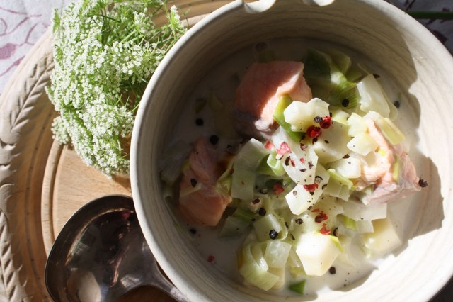 Salmon, fennel and parsley with coconut milk 023
