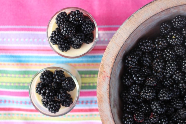 Blackberry and lemon posset 008